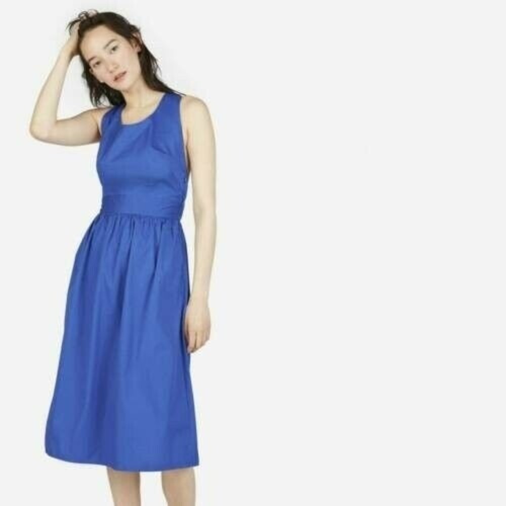Everlane Royal Blue Sleeveless Midi Dress